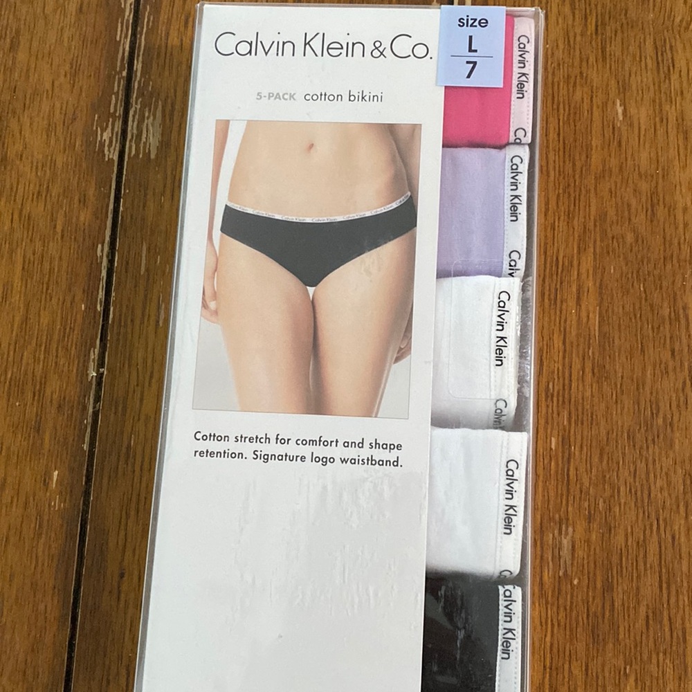 Calvin Klein 5 pack cotton stretch bikinis